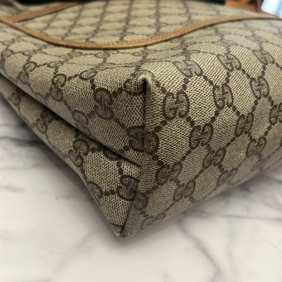 Vintage Gucci | Sherry Web Shoulder Tote - Picture 3 of 9